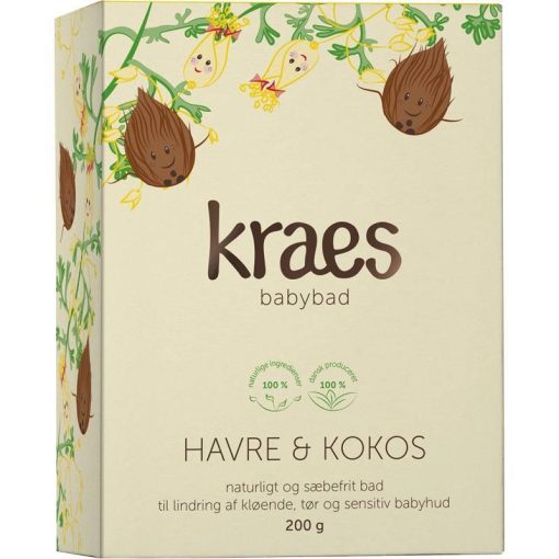 shop KRAES Babybad Havre & Kokos 200 gr. af KRAES - online shopping tilbud rabat hos shoppetur.dk