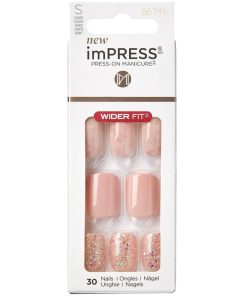 shop Kiss ImPRESS Press-On Nails Wider Fit - Just A Dream af Kiss - online shopping tilbud rabat hos shoppetur.dk