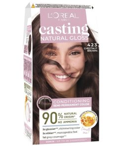 shop L'Oreal Paris Casting Natural Gloss - 423 Chestnut Brown af LOreal Paris - online shopping tilbud rabat hos shoppetur.dk