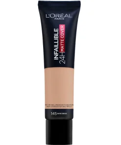 shop L'Oreal Paris Cosmetics Infaillible 24H Matte Cover Foundation SPF 16 - 30 ml - 145 Rose Beige af LOreal Paris - online shopping tilbud rabat hos shoppetur.dk