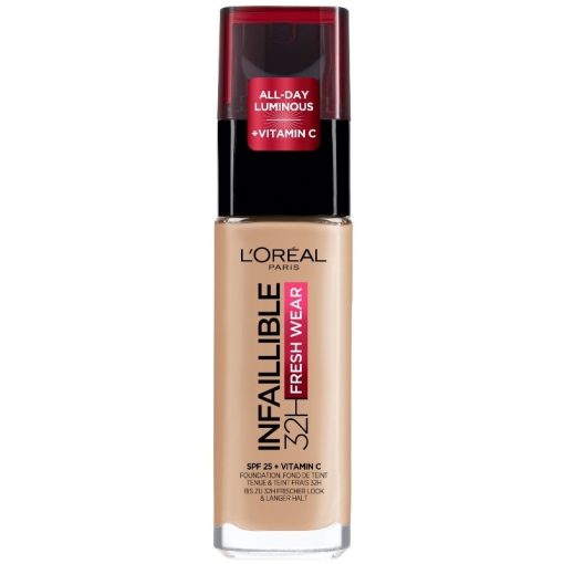 shop L'Oreal Paris Cosmetics Infaillible Fresh Wear 32H Liquid Foundation 30 ml - 125 Natural Beige af LOreal Paris - online shopping tilbud rabat hos shoppetur.dk