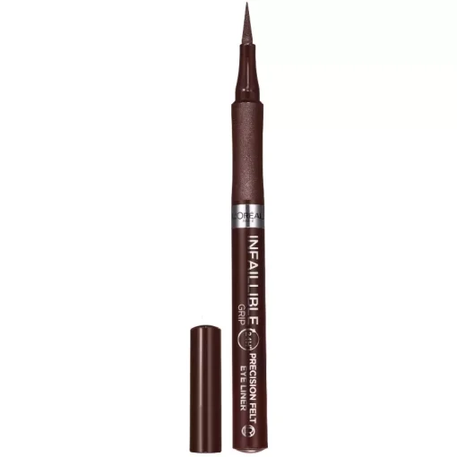 shop L'Oreal Paris Cosmetics Infaillible Grip 24H Precision Felt Eyeliner - 02 Brown af LOreal Paris - online shopping tilbud rabat hos shoppetur.dk