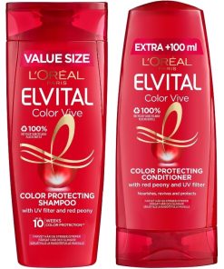 shop L'Oreal Paris Elvital Color Vive Color Protecting Set 400 + 300 ml af LOreal Paris - online shopping tilbud rabat hos shoppetur.dk