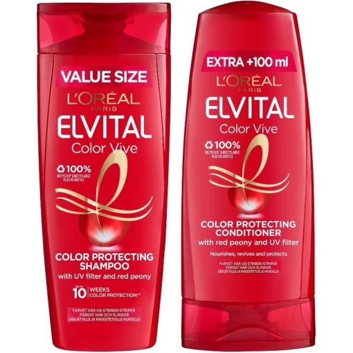 shop L'Oreal Paris Elvital Color Vive Color Protecting Set 400 + 300 ml af LOreal Paris - online shopping tilbud rabat hos shoppetur.dk