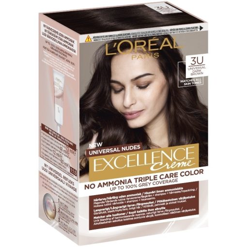 shop L'Oreal Paris Excellence Universal Nudes 192 ml - 3U Dark Brown af LOreal Paris - online shopping tilbud rabat hos shoppetur.dk