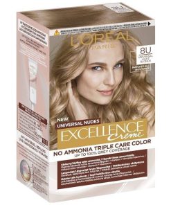 shop L'Oreal Paris Excellence Universal Nudes 192 ml - 8U Light Blonde af LOreal Paris - online shopping tilbud rabat hos shoppetur.dk