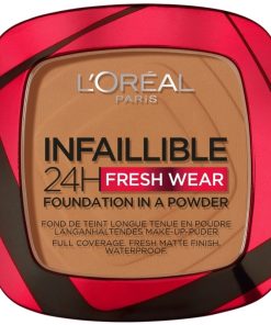 shop L'Oreal Paris Infaillible 24h Fresh Wear Powder Foundation 9 gr. - 355 Sienna af LOreal Paris - online shopping tilbud rabat hos shoppetur.dk