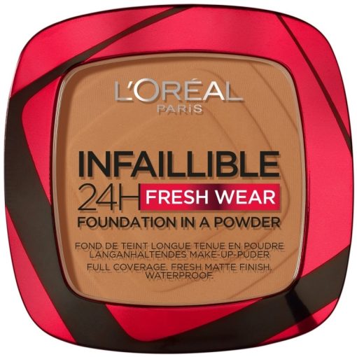 shop L'Oreal Paris Infaillible 24h Fresh Wear Powder Foundation 9 gr. - 355 Sienna af LOreal Paris - online shopping tilbud rabat hos shoppetur.dk