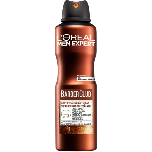 shop L'Oreal Paris Men Expert BarberClub 48H Protective Bodyspray 150 ml af LOreal Paris - online shopping tilbud rabat hos shoppetur.dk