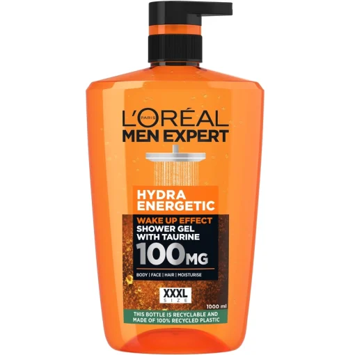 shop L'Oreal Paris Men Expert Hydra Energetic Shower Gel 1000 ml af LOreal Paris - online shopping tilbud rabat hos shoppetur.dk