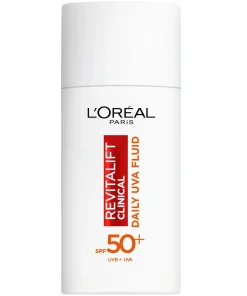 shop L'Oreal Paris Revitalift Clinical Daily UVA Fluid SPF 50+ - 50 ml af LOreal Paris - online shopping tilbud rabat hos shoppetur.dk