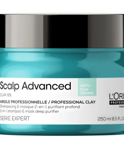 shop L'Oreal Professionnel Scalp Advanced Anti-Oiliness 2-In-1 Deep Purifyer Clay 250 ml af LOreal Professionnel - online shopping tilbud rabat hos shoppetur.dk