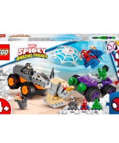 shop LEGO Marvel Hulk og Rhinos truck-kamp af lego - online shopping tilbud rabat hos shoppetur.dk