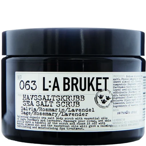 shop L:a Bruket 063 Sea Salt Scrub Sage/Rosemary/Lavender 420 gr. af La Bruket - online shopping tilbud rabat hos shoppetur.dk