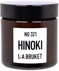 shop L:a Bruket 321 Home Candle Hinoki 50 gr. af La Bruket - online shopping tilbud rabat hos shoppetur.dk