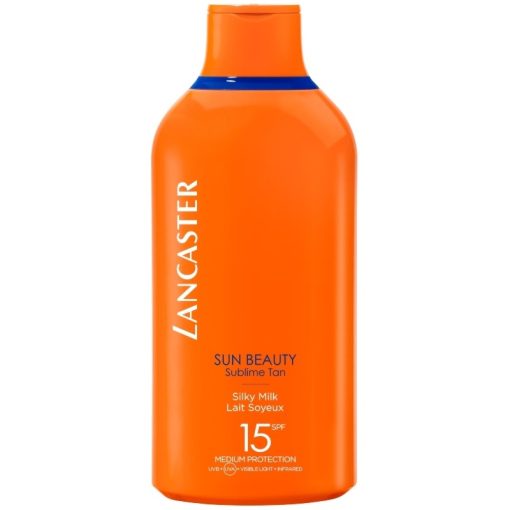 shop Lancaster Sun Beauty Silky Milk SPF 15 - 400 ml af Lancaster - online shopping tilbud rabat hos shoppetur.dk