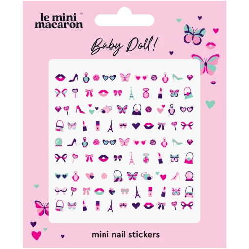 shop Le Mini Macaron Mini Nail Art Stickers - Baby Doll af Le Mini Macaron - online shopping tilbud rabat hos shoppetur.dk