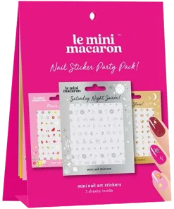 shop Le Mini Macaron Mini Nail Art Stickers - Party Pack (3 pack) (Limited Edition) af Le Mini Macaron - online shopping tilbud rabat hos shoppetur.dk