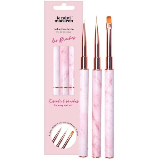 shop Le Mini Macaron Nail Art Brush Trio - Les Brushes af Le Mini Macaron - online shopping tilbud rabat hos shoppetur.dk