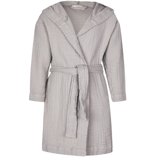 shop Lille Kanin Bathrobe Muslin 1-2 Years - Brown Smoke af Lille Kanin - online shopping tilbud rabat hos shoppetur.dk