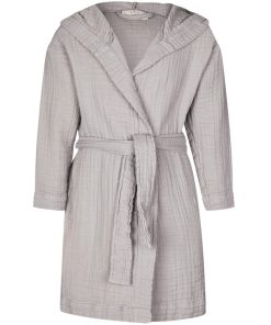 shop Lille Kanin Bathrobe Muslin 3-4 Years - Brown Smoke af Lille Kanin - online shopping tilbud rabat hos shoppetur.dk