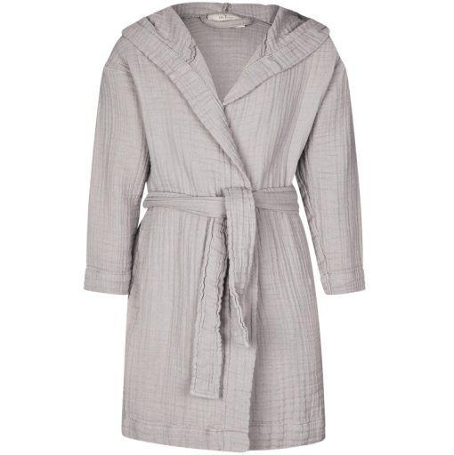 shop Lille Kanin Bathrobe Muslin 3-4 Years - Brown Smoke af Lille Kanin - online shopping tilbud rabat hos shoppetur.dk