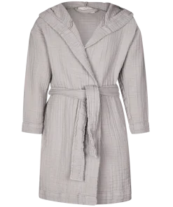 shop Lille Kanin Bathrobe Muslin 5-6 Years - Brown Smoke af Lille Kanin - online shopping tilbud rabat hos shoppetur.dk