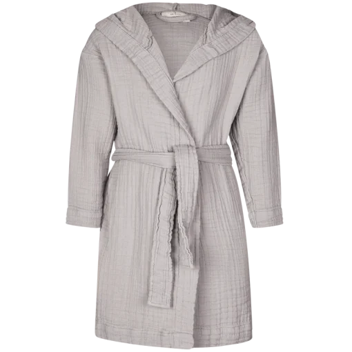 shop Lille Kanin Bathrobe Muslin 5-6 Years - Brown Smoke af Lille Kanin - online shopping tilbud rabat hos shoppetur.dk