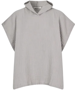 shop Lille Kanin Poncho Muslin 3-6 Years - Brown Smoke af Lille Kanin - online shopping tilbud rabat hos shoppetur.dk