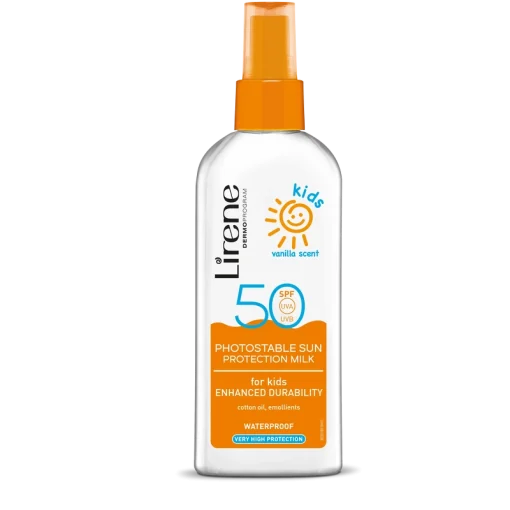 shop Lirene Sun Protection Milk KIDS Vanilla Scent SPF 50 - 150 ml af Lirene - online shopping tilbud rabat hos shoppetur.dk