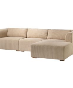 shop Living & more 3 pers. modulsofa med chaiselong - Karl - Beige 2023 af living-og-more - online shopping tilbud rabat hos shoppetur.dk