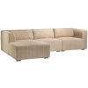 shop Living & more 3 pers. modulsofa med chaiselong - Karl - Beige 2023 af living-og-more - online shopping tilbud rabat hos shoppetur.dk