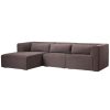shop Living & more 3 pers. modulsofa med chaiselong - Karl - Brun af living-og-more - online shopping tilbud rabat hos shoppetur.dk