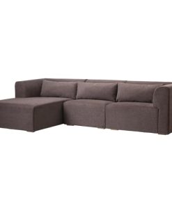 shop Living & more 3 pers. modulsofa med chaiselong - Karl - Brun af living-og-more - online shopping tilbud rabat hos shoppetur.dk