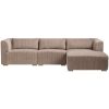shop Living & more 3 pers. modulsofa med chaiselong - Karl - Mocca 2023 af living-og-more - online shopping tilbud rabat hos shoppetur.dk