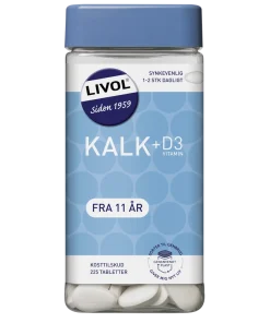 shop Livol Kalk + D3 vitamin 225 Pieces af Livol - online shopping tilbud rabat hos shoppetur.dk