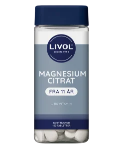 shop Livol MagnesiumCitrat + B6 Vitamin 150 Pieces af Livol - online shopping tilbud rabat hos shoppetur.dk