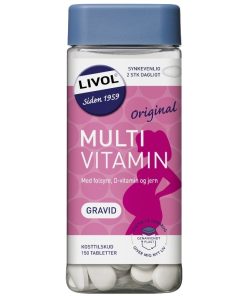 shop Livol Multivitamin Gravid 150 Pieces af Livol - online shopping tilbud rabat hos shoppetur.dk