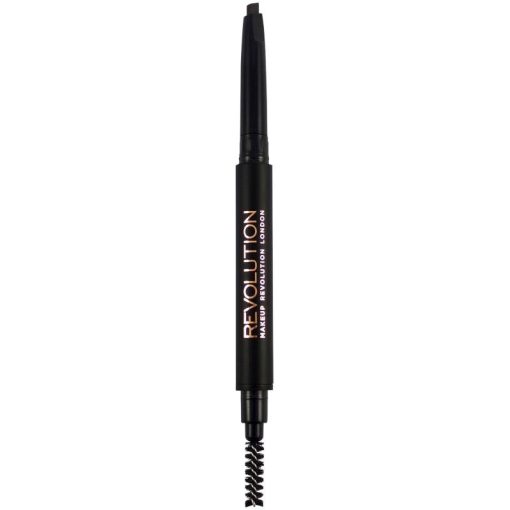 shop Makeup Revolution Duo Brow Pencil - Dark Brown af Makeup Revolution - online shopping tilbud rabat hos shoppetur.dk