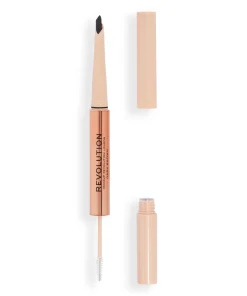 shop Makeup Revolution Fluffy Brow Filter Duo 1 ml - Dark Brown af Makeup Revolution - online shopping tilbud rabat hos shoppetur.dk