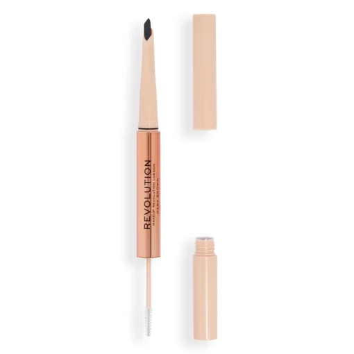 shop Makeup Revolution Fluffy Brow Filter Duo 1 ml - Dark Brown af Makeup Revolution - online shopping tilbud rabat hos shoppetur.dk