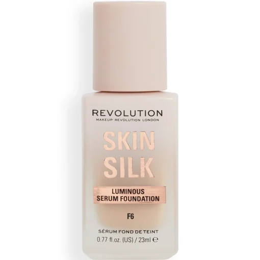 shop Makeup Revolution Skin Silk Serum Foundation 23 ml - F6 af Makeup Revolution - online shopping tilbud rabat hos shoppetur.dk