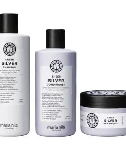 shop Maria Nila Sheer Silver Set 350 + 300 + 250 ml af Maria Nila - online shopping tilbud rabat hos shoppetur.dk