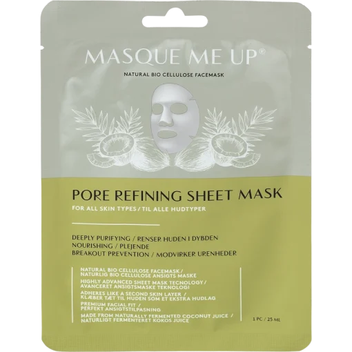 shop Masque Me Up Pore Refining Sheet Mask 1 Piece af Masque Me Up - online shopping tilbud rabat hos shoppetur.dk