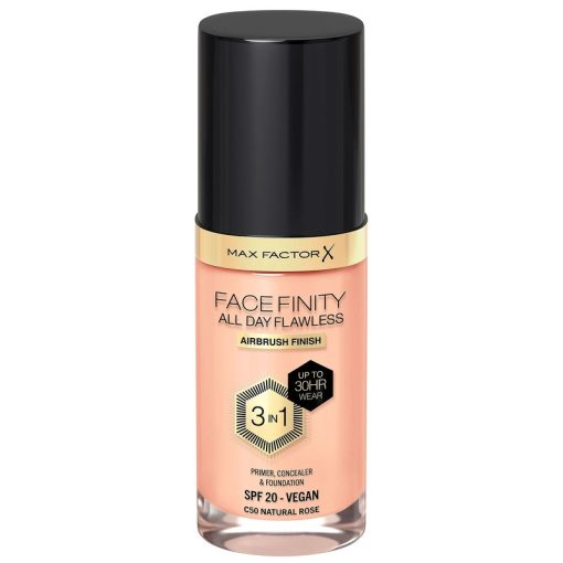 shop Max Factor All Day Flawles 3in1 Foundation - 050 Natural Rose af Max Factor - online shopping tilbud rabat hos shoppetur.dk