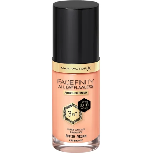 shop Max Factor All Day Flawles 3in1 Foundation - 080 Bronze af Max Factor - online shopping tilbud rabat hos shoppetur.dk