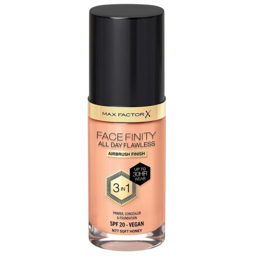 shop Max Factor All Day Flawles 3in1 Foundation N77 Soft honey af Max Factor - online shopping tilbud rabat hos shoppetur.dk