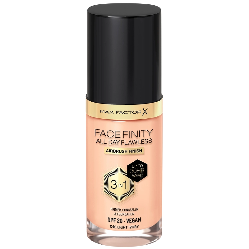 shop Max Factor Facefinity Flawless 3-In-1 Foundation Restage 30 ML - Light Ivory 040 af Max Factor - online shopping tilbud rabat hos shoppetur.dk