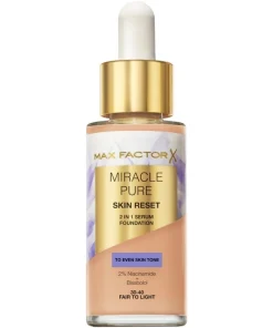 shop Max Factor Miracle Pure 2in1 Skin Reset Serum Foundation 30 ml - 30-40 Fair to Light af Max Factor - online shopping tilbud rabat hos shoppetur.dk