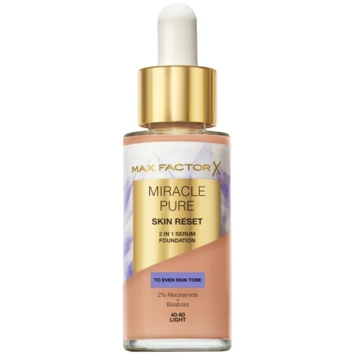 shop Max Factor Miracle Pure 2in1 Skin Reset Serum Foundation 30 ml - 40-60 Light af Max Factor - online shopping tilbud rabat hos shoppetur.dk